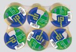 County Clear Packing Tape 48mm X 66M 6 Pack