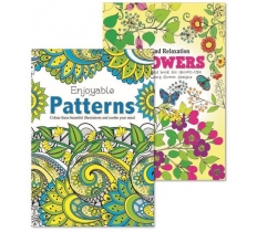 Flowers & Patterns Adult Colouring