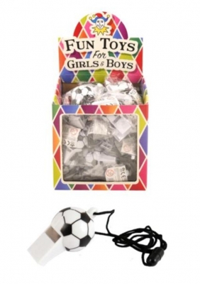 Football Whistle 6cm With 61cm String X 36 ( 23p Each )