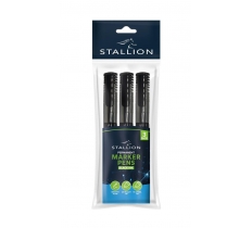 Permanent Markers 3 Pack Black