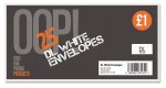 DL White Envelopes 25 Pack
