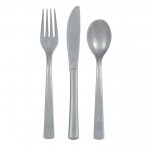 Assorted Cutlery Silver 18 Pack
