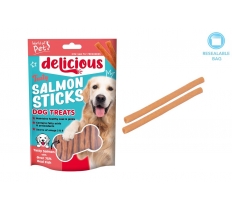 World Of Pets Salmon Sticks Dog Treat 18 Pack 80g