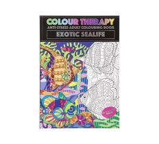 48 Page A4 Colour Therapy Book Sealife Theme
