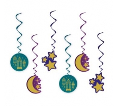 Eid Swirl Decorations - 6 Pack g