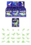 Glow in the Dark Dinosaur Shape Stickers 24 Pack