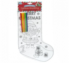 Christmas Colour Your Own Stocking