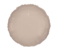 Amscan Silk Lustre Latte Circle Standard Foil Balloons
