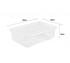 Wham Crystal 32L Underbed Box And Lid
