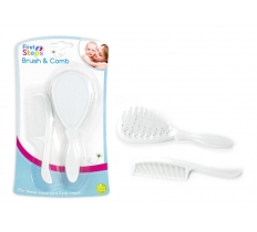 White Brush & Comb Set