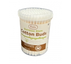 Pretty 100 Cotton Buds Bamboo Stem