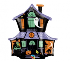 37" Halloween Spooky House Foil Balloon