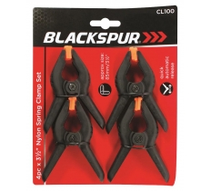 Blackspur 4 Pack x 3 1/2" Nylon Spring Clamp Set
