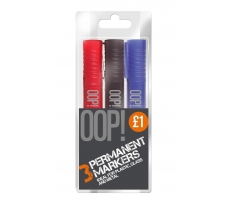 3 Pack Permanent Markers