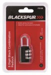 Blackspur 3 Digit Black Combination Padlock