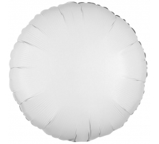 Amscan Metallic White Circle Standard Foil Balloons