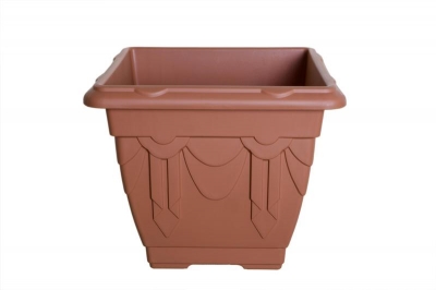 Whitefurze 22cm Square Venetian Planter Terracotta