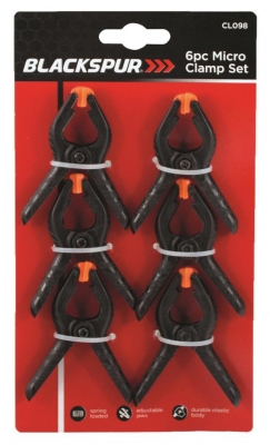 Blackspur 8Pc Micro Clamp Set