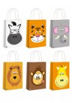 Jungle Animal Paper Party Bag With Handles