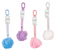 Bath Ball Brush Plastic Handle