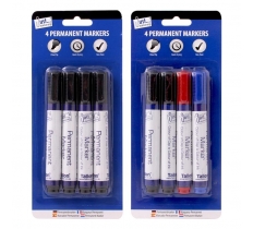 Tallon 4 Permanent Markers Chisel Tip