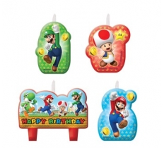 Super Mario Happy Birthday Candles