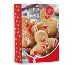 GINGERBREAD MAN P/GRAPHIC EXTRA LARGE BAG