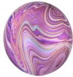 Purple Marblez Orbz Xl Pack aged Foil Balloons G20