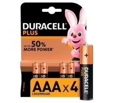 Duracell Plus AAA Batteries 4 Pack X 10