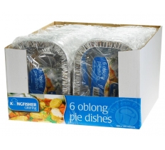 Oblong Foil Pie Dishes 6 Pack