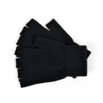 Mens Black Fingerless Magic Gloves