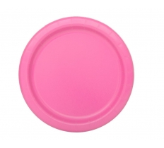 8 Hot Pink 7" Plates