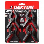 Dekton 4 Pack Spring Clamps 3"