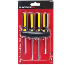 Screwdriver Set With Rack 4 Pack