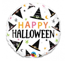 18" Halloween Witch Hats Foil Balloon ( 1 )