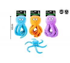 Smart Choice Plush Octopus Dog Toy ( Assorted Colours )