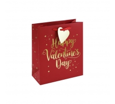 Valentines Day Text Medium Bag