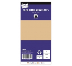 Manila DL Peal & Seal Envelopes 50 Pack