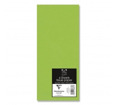 6 Sheet Tissue Paper Green