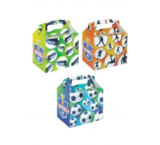 Football Lunch Box 14cm X 9.5cm X 12cm