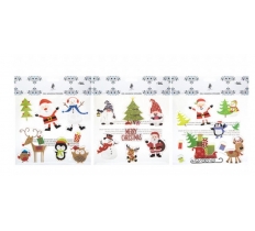 Christmas Printed Gel Window Stickers 20cm X 20cm