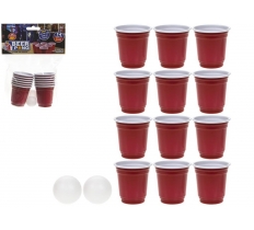 Mini Beer Pong Set In Poly Bag With Header Card