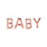 Baby Foil Balloon In Rose Gold