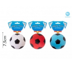 Pets Squeaky Vinyl Football Dog Toy 4 Colours