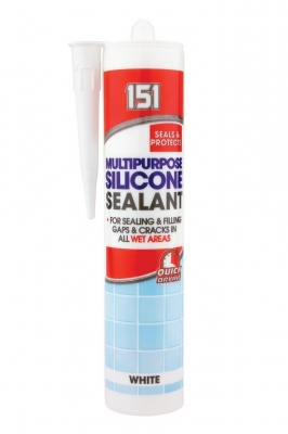 Multi Purpose Silicone Sealant White 280ml Cartridge