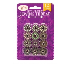 Metal Sewing Thread 12 Pack