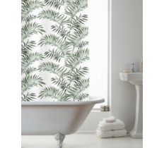 Leaf Design Shower Curtains with Rings