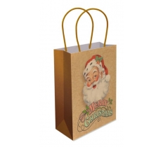 Large Santa Paper Bag With Handle 32X26X11cm