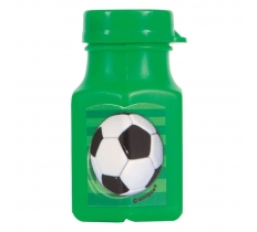 3D Soccer Mini Bubble Bottles 4 Pack