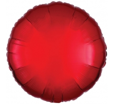 Amscan Metallic Red Circle Standard Foil Balloons